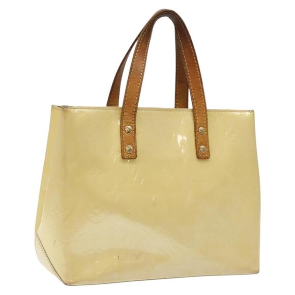 LOUIS VUITTON Monogram Vernis Reade PM Hand Bag Perle M91336 - Picture 1 of 16